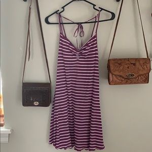 Striped Fit & Flare dress